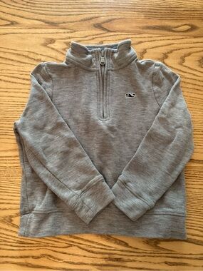 Vineyard Vines Heather Gray Half-Zip Pullover